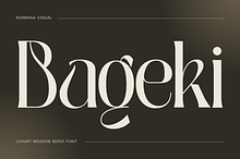 Luxury Logo Font - Bageki