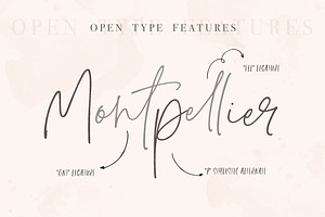 Montpellier Signature Font