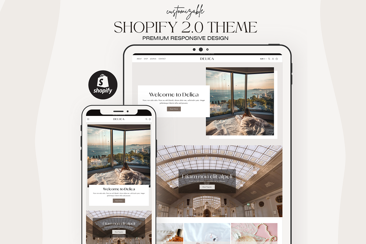 Premium Shopify Theme Template, a Shopify Template by Tarsi.io (Photo 1 of 4)