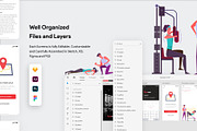 Gymmer UI Kit, an UI Kit Template by SyalUIUX (Thumbnail 2 of 6)