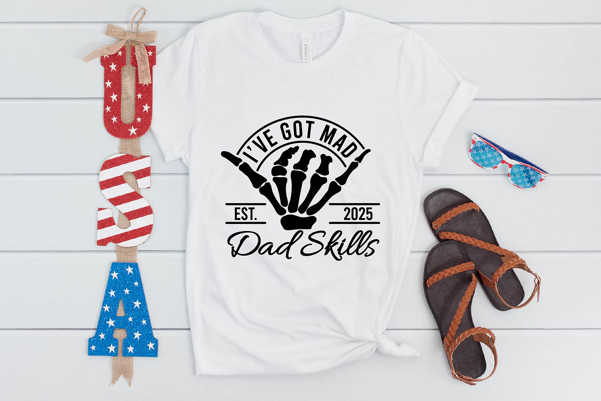 Mad Dad Skills Skeleton Hand SVG, an Object Graphic by BeeCraftR (Photo 2 of 5)