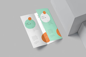 US Letter Trifold Brochure Mockups