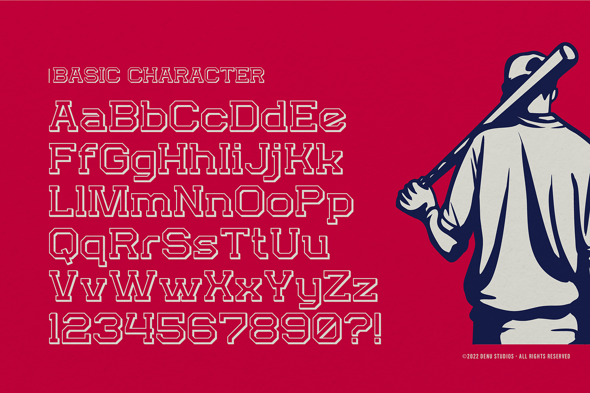 Absolute Glory Champ | Sport Varsity, a Slab Serif Font by Denustudios (Photo 10 of 12)