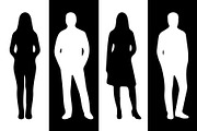 Silhouettes of Standing People, an Object Graphic by Designgrove (Thumbnail 2 of 3)