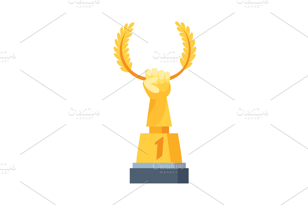 Awards cup icon. Trophy symbol, an Object Illustration by Things for designers