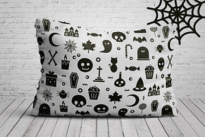 Halloween Font And Graphics Set