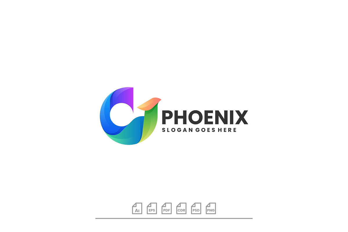 Logo Phoenix Gradient Colorful Style, a Branding & Logo Template by ARIF22GANTENG
