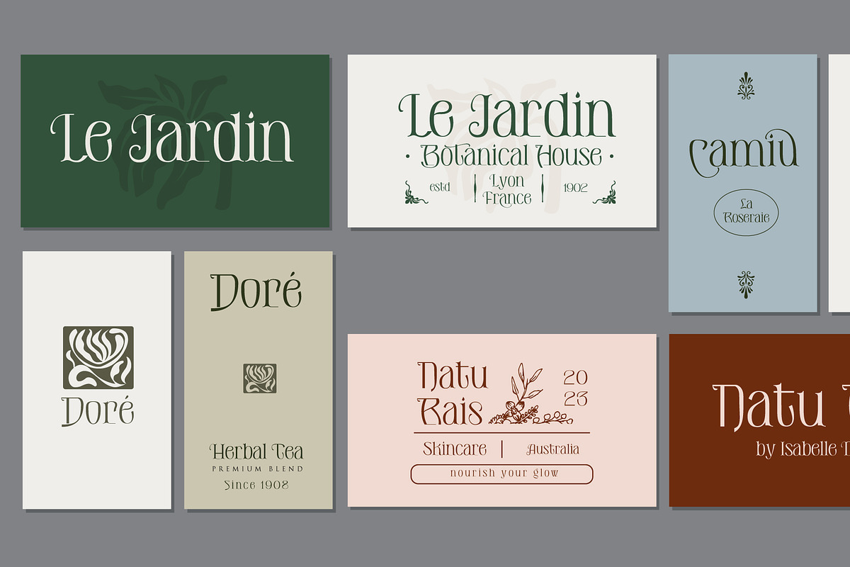 De Elora | Contemporary Art Nouveau, a Sans Serif Font by StoricType (Photo 17 of 17)