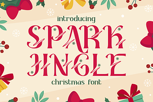 Spark Jingle Christmas Font, a Font by PutraCetol Studio