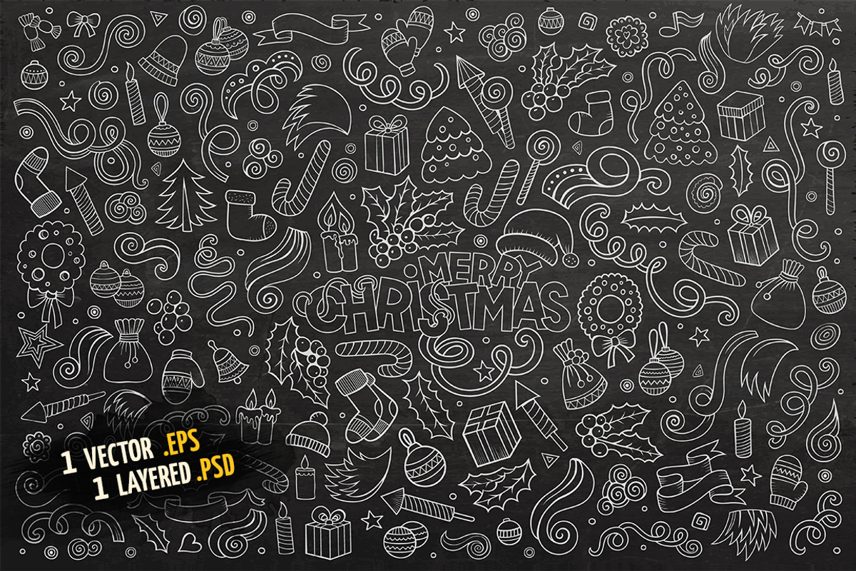 Christmas Objects & Elements Set, an Object Graphic by BALABOLKA (Photo 4 of 4)