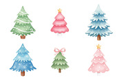 Watercolor Christmas Gift Clipart, an Illustration by SinaCreation (Thumbnail 5 of 7)