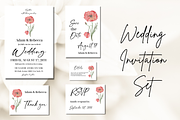 Elegant Wild Flower Red Poppies Wate, an Invitation Template by Patterndigitpics (Thumbnail 1 of 5)