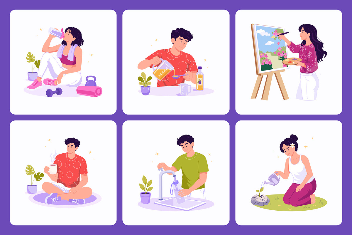 90 Health & Wellness Illustrations, a Healthcare Illustration by Creative Stall (Photo 8 of 13)
