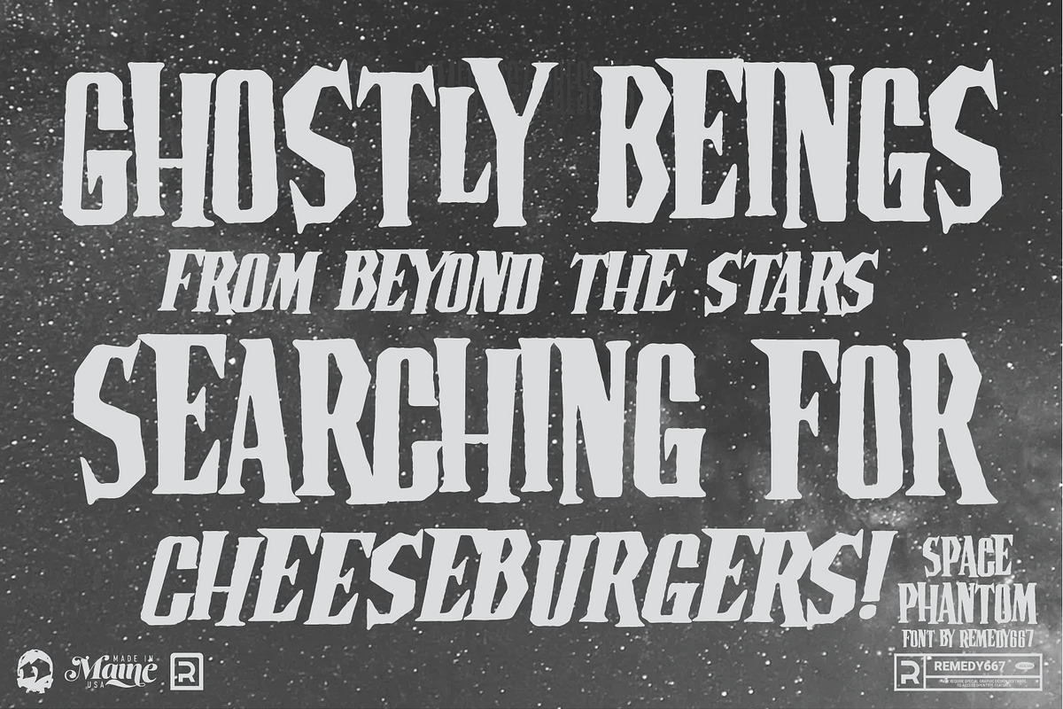 Space Phantom - Retro Sci-Fi Font, a Font by Remedy667 (Photo 5 of 10)