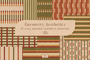 Cozy Geometric Seamless Patterns Set, a Pattern Graphic by Olya Haifisch (Thumbnail 1 of 7)