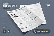 Clean Resume/Cv Template Volume 3, a Resume Template by TheResumeCreator (Thumbnail 2 of 6)