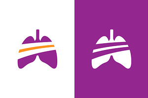 Abstract lungs logo. Online medical, a Healthcare Illustration by GraphiShop
