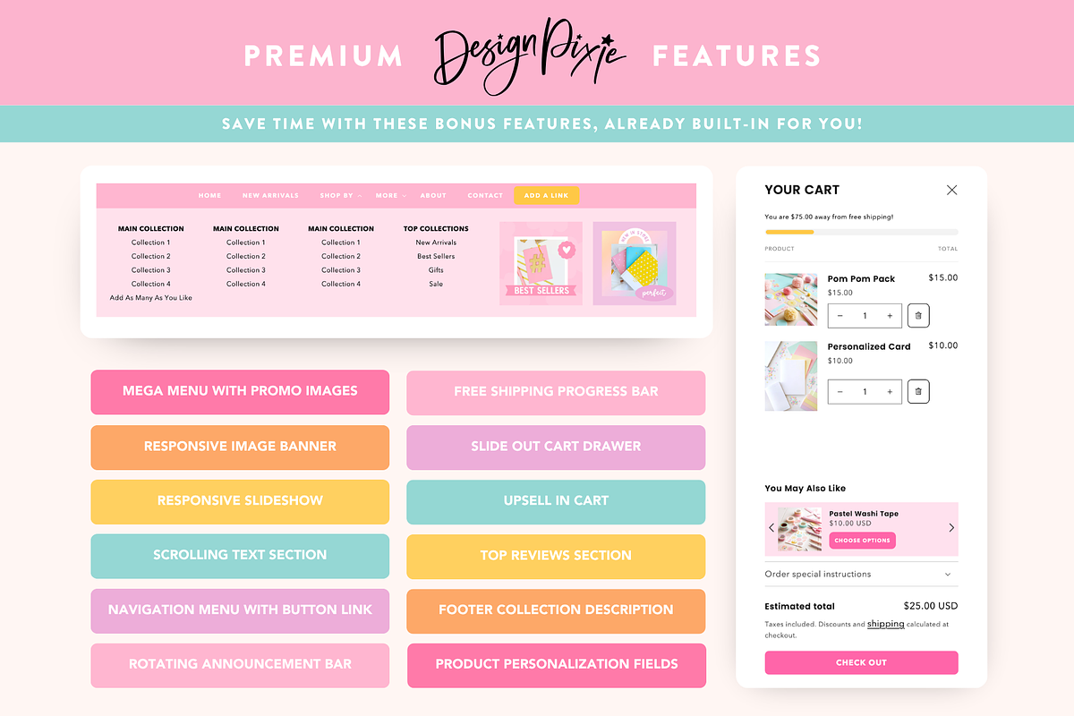 Rainbow Shopify Theme for Craft, a Shopify Template by Design Pixie (Photo 7 of 11)