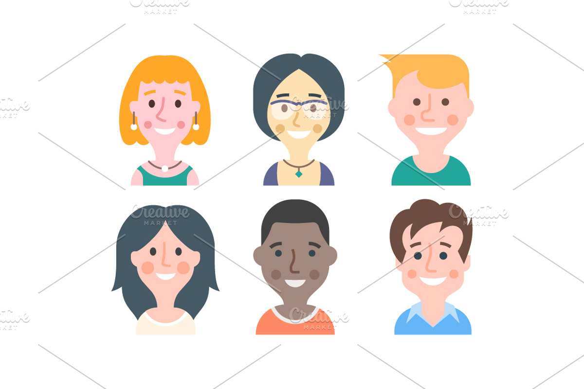 Cartoon People Avatars, a Person Illustration by Rassko (Photo 2 of 2)