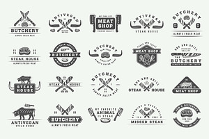 Vintage Butchery Emblems