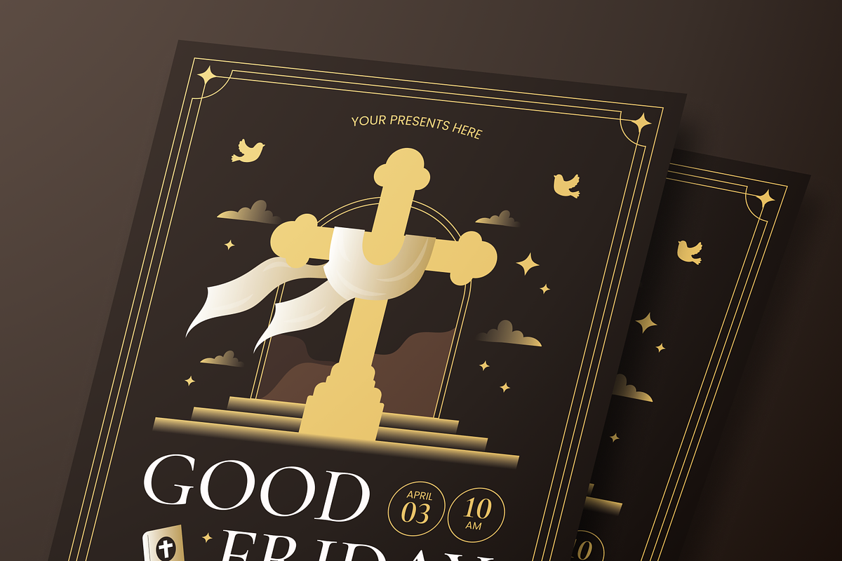 Good Friday - Flyer Set, a Flyer Template by Annora Studio (Photo 3 of 6)