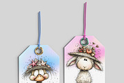 Whimsical Easter Clipart Spring face, an Illustration by one-touch (Thumbnail 3 of 7)