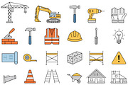 Construction Tools Icons Vector Set, an Outline Icon by Ghagra (Thumbnail 2 of 3)