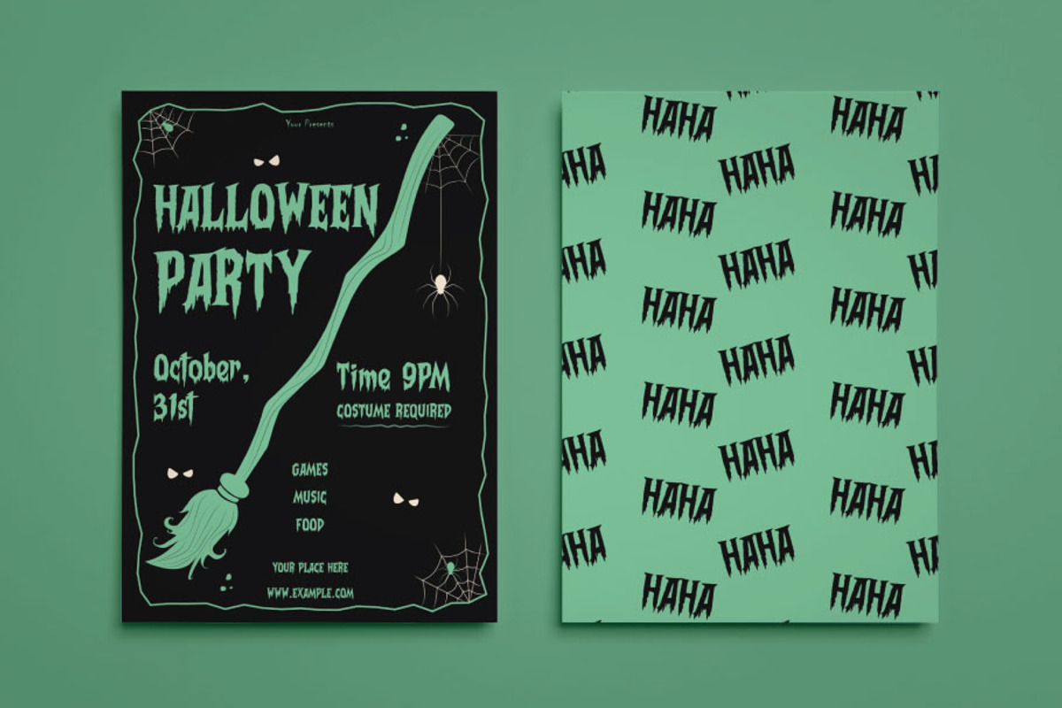 Halloween Party Flyer, a Flyer Template by FaraHelal (Photo 1 of 2)