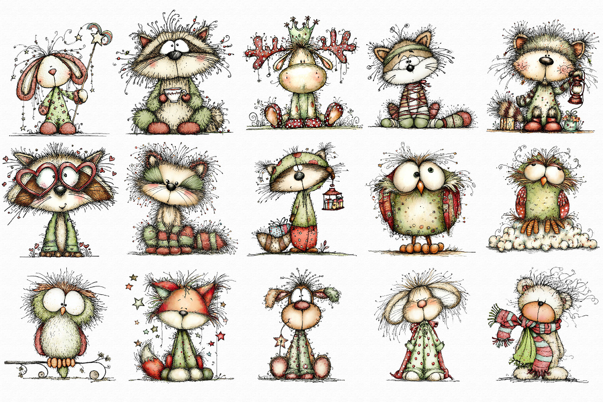 Whimsical Quirky Animal Clipart, an Illustration by Libby Wishes (Photo 6 of 6)