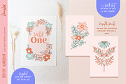 Retro floral patterns & wall art, a Pattern Graphic by Flora Wild Designs (Thumbnail 4 of 5)