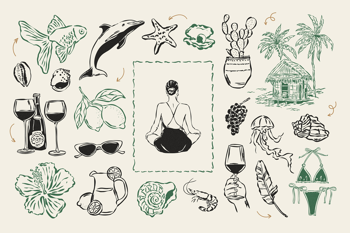 Coastal Lifestyle Illustrations, an Object Graphic by iStar Design (Photo 12 of 15)