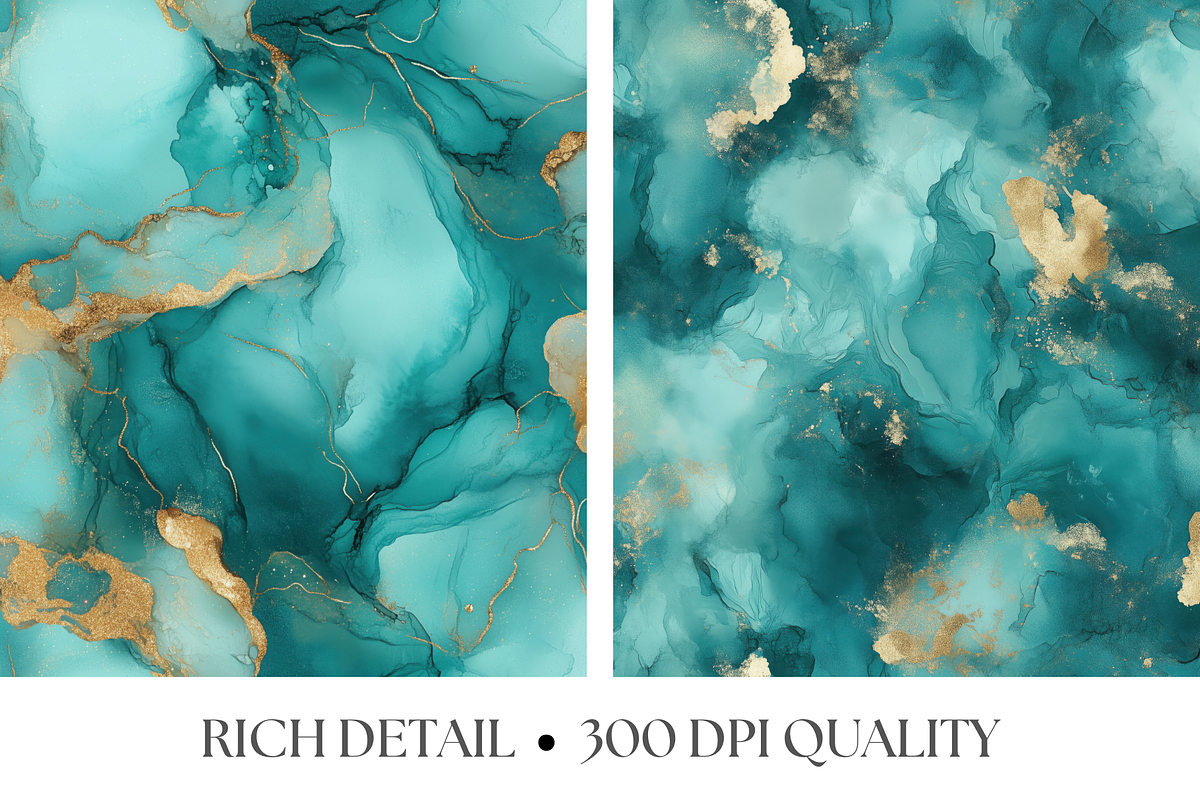 Teal & Gold Glitter Textures, a Texture Graphic by Artful Assets Boutique (Photo 3 of 4)