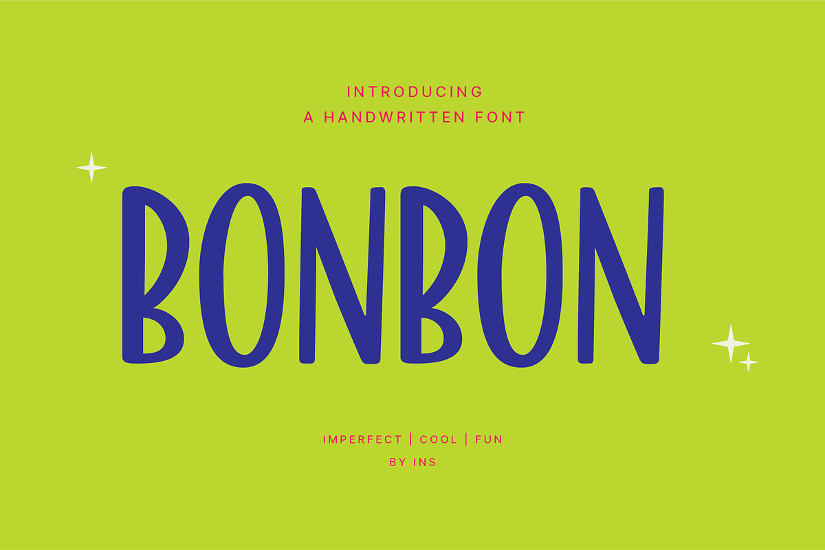 BONBON Handwritten Font, a Handwritten Font by aquene (Photo 1 of 8)