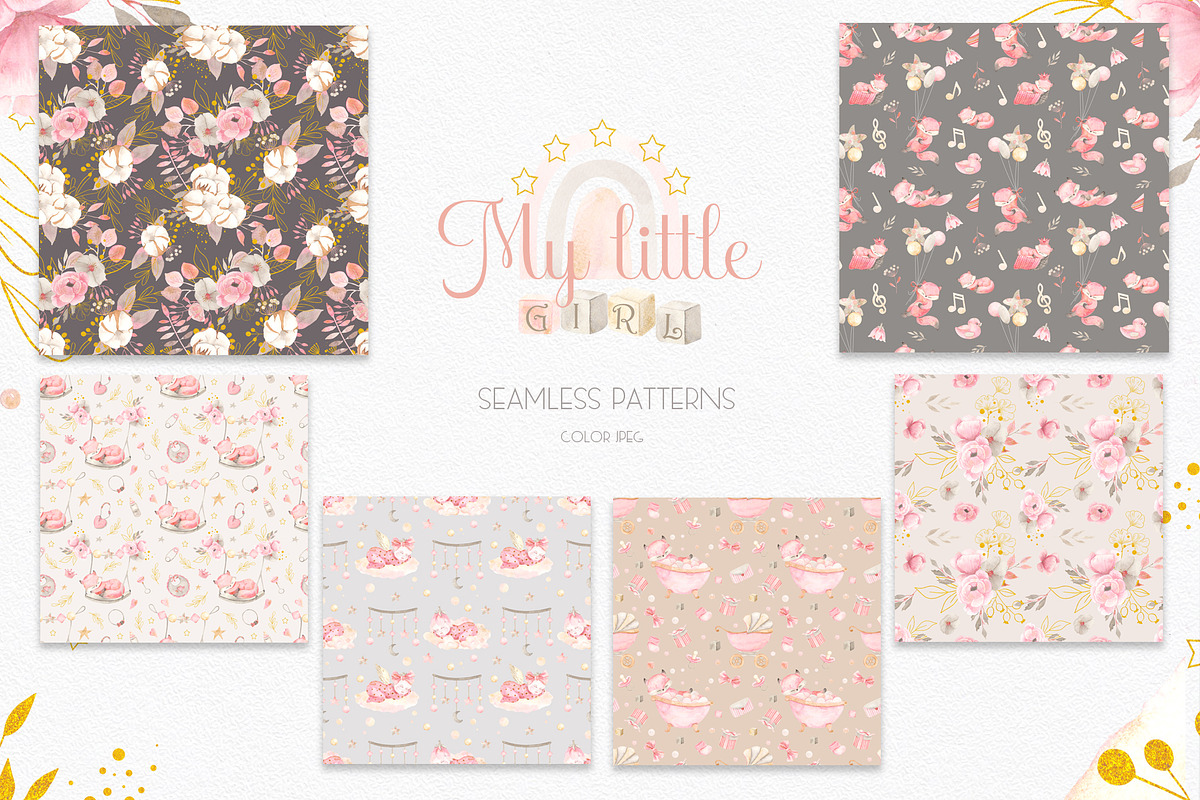My little girl. Watercolor collectio, an Object Graphic by Ana-Sakuta (Photo 13 of 22)