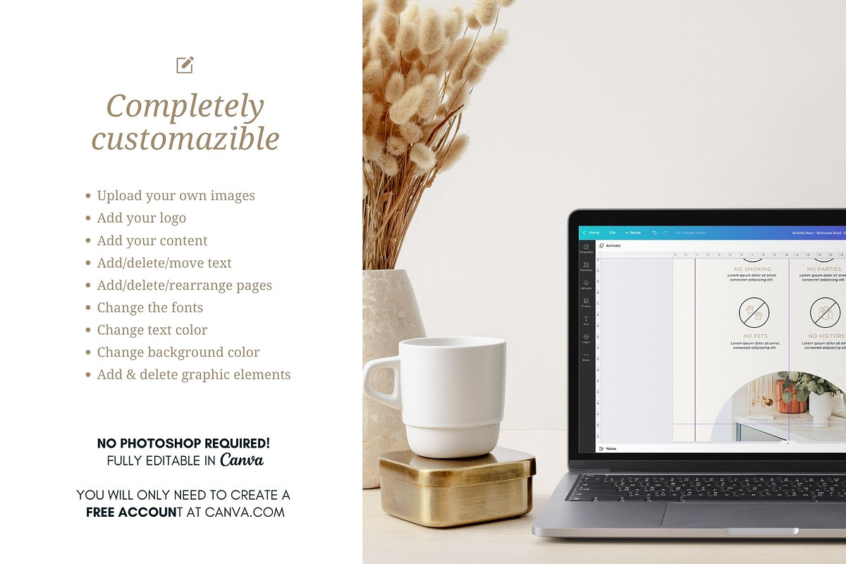 Airbnb Welcome Book Template, a Templates & Theme by The Classy Prints Co (Photo 6 of 9)