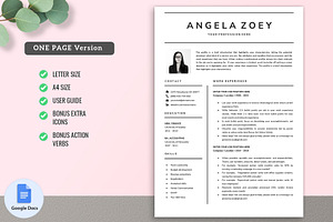 Google Docs Resume Template 02