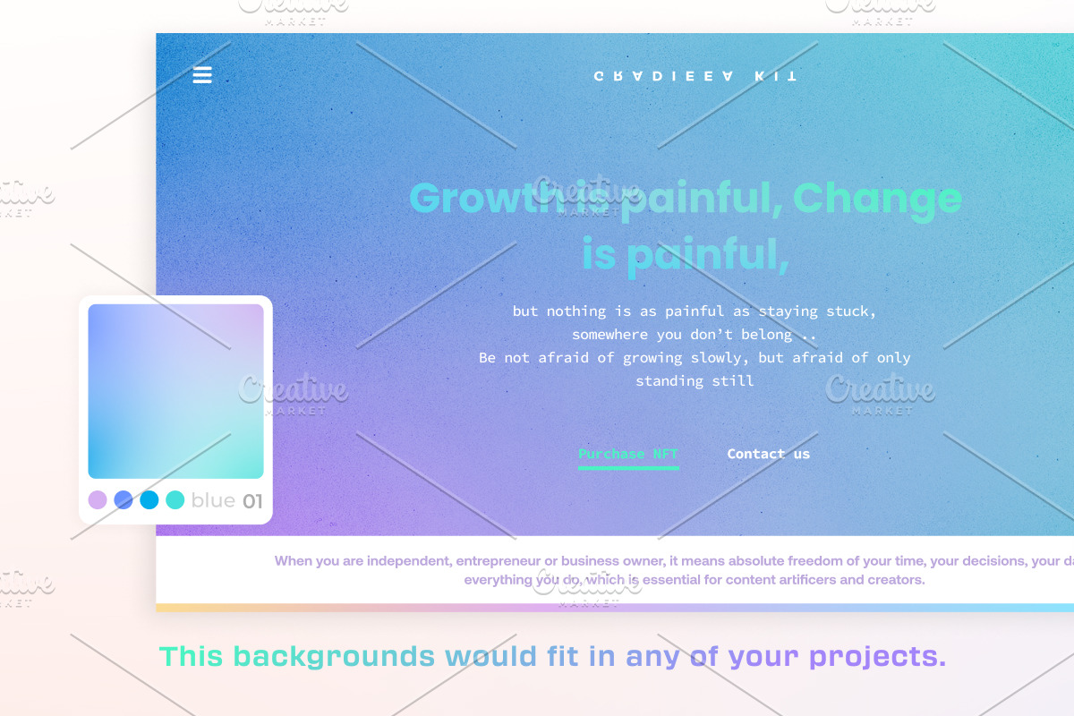 GradieaKit Web3 Gradient Backgrounds, a Templates & Theme by 80.design (Photo 8 of 8)