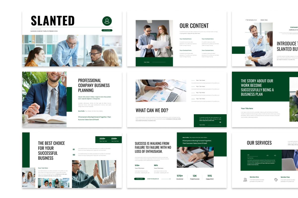 Slanted-Powerpoint & Google Slide, a Presentation Template by Raseuki