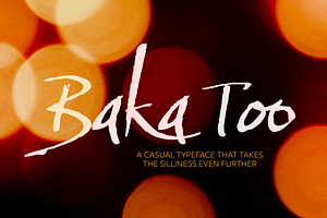 Baka Too Script Typeface