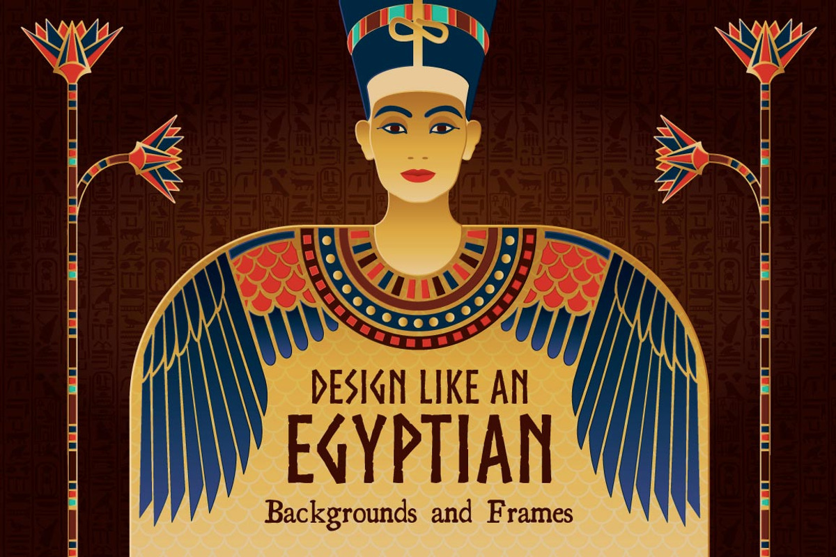 Egyptian Backgrounds and Frames, an Education Illustration by Wingsart Studio (Photo 5 of 5)