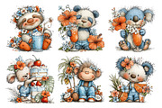 Tropical Fruit Party Animals Clipart, a Seasonal Illustration by Daily.Designs (Thumbnail 4 of 5)
