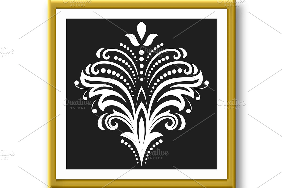 Floral Vector Abstract Pattern, a Decorative Illustration by FineArtStudio (Photo 2 of 3)