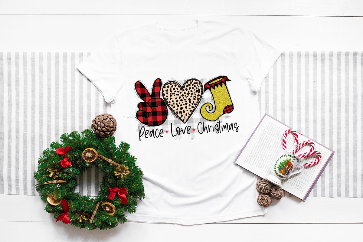 Peace Love Christmas PNG Bundle, a Graphic by CraftlabSVG (Photo 3 of 14)