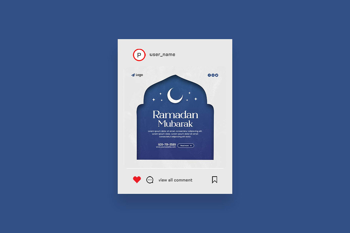 Ramadan Mubarak Instagram Bundle, a Social Media Template by Saman Osama (Photo 4 of 6)