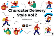 Character Delivery Style Vol 2, an Object Graphic by SLAB! Design (Thumbnail 1 of 3)