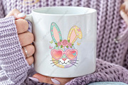 Floral Patchwork Easter Bunny Png, an Illustration by CraftArtStudio (Thumbnail 2 of 4)