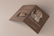 Brown Floral Funeral Program, a Brochure Template by Neermana (Thumbnail 3 of 4)