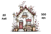 Whimsical Floral Spring House, a Seasonal Illustration by GiraffeCreative (Thumbnail 11 of 20)