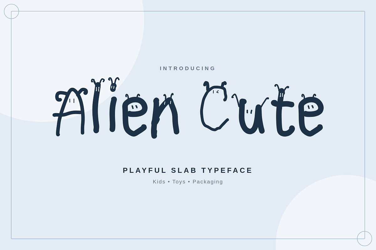 Alien Cute – Playful Slab, a Slab Serif Font by Gookkis Studio (Photo 1 of 17)