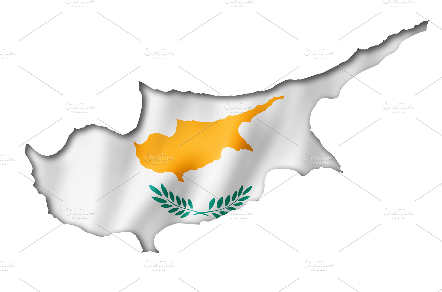 Cyprus flag map, a School & Education Photo by GoodGoods